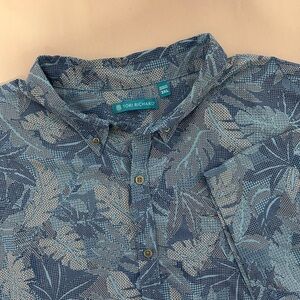 Tori Richard Hawaiian Men's Shirt Size 3XL Digital Tropical Print Beach Resort